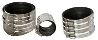 Anaco Husky #2010 4in HD 2000 No-Hub Coupling Stainless Steel