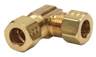 BrassCraft #65-6X 3/8in Brass Compression Union Elbow - Rough