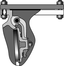 Crane #383 3in Iron Body Swing Check Valve 125# Weight & Lever - Flanged