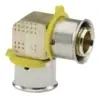 Viega #93520 1/2in Bronze PEX Press 90° Elbow Zero Lead
