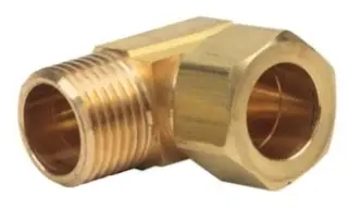 BrassCraft #69-8-6X 1/2in OD x 3/8in MIP Brass Compression Male Reducing Elbow