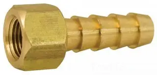 Jones Stephens #G26062 3/8" x 1/8" Brass Hose Barb x FPT Adapter