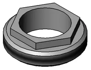 T&S Brass #016663-45 Cartridge Locking Nut Single Lever