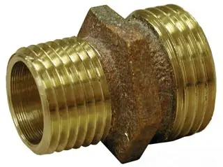 Jones Stephens #G20103 3/4in Lead Free Brass MGH x MIP Adapter w/ 1/2in FIP Tap