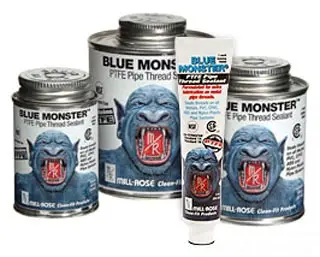 Clean-Fit #76001 1/4 Pint Blue Monster Industrial Grade Thread Sealant with PTFE
