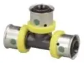 Viega #49200 3/8in Polymer PEX Press Tee Smart Connect