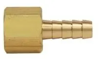 BrassCraft #126-4-4X 1/4in Brass Hose Barb x 1/4in FIP Adapter - Lead Free