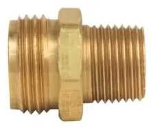 BrassCraft #HU22-8-12X 3/4in Male Hose Thread x 1/2in MIP Brass Adapter - Rough