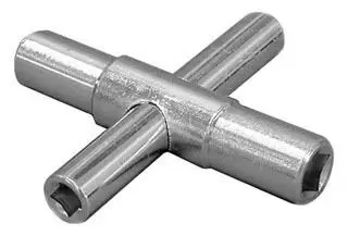 Jones Stephens #J40005 4-Way Sillcock Key Plated Steel