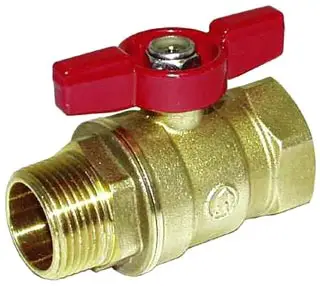 Legend #101-531 1/4" Forged Brass Mini Ball Valve MNPT x FNPT