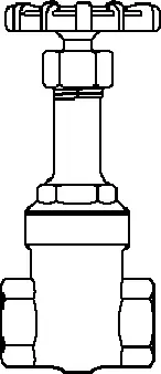 Crane #428 2in Bronze Gate Valve -125# Rising Stem - FNPT