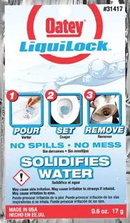 Oatey #31417 0.6 oz Liquilock Gel for Toilet Removal