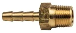 BrassCraft #125-2-2X 1/8" Brass Hose Barb x 1/8" MIP Male Adapter - Lead Free