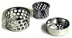 Wal-Rich #0528004 1-1/4" Nickel-Plated Steel Ketchall Basin Strainer