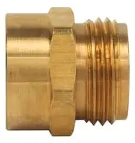 BrassCraft #HU12-8-12X 3/4in Male Hose x 1/2in FIP Lead-Free Brass Adapter - Rough