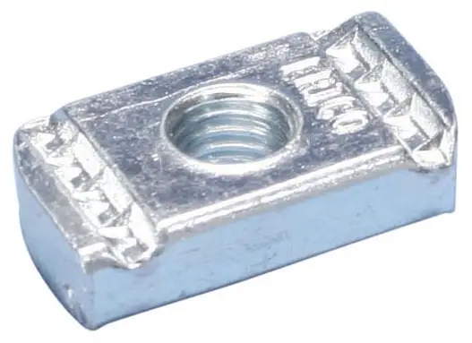 nVent CADDY #NUT0050EG 1/2in Strut Nut Without Spring Electrogalvanized