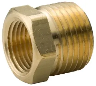 Merit Brass #NLBS114-0402 1/4" x 1/8" Lead Free Brass Bushing