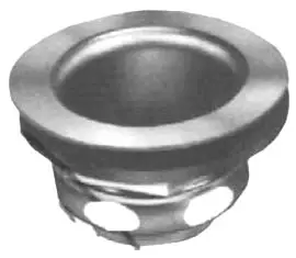 Pasco #1365 Junior Duo Strainer 2in-2-1/2in CP Brass Body Stainless Basket Die Cast Plated Nuts