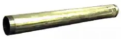Wal-Rich #1323004 1in x 1-1/8in Brass Overflow Tube 10in 17 Gauge