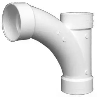 Charlotte Pipe #501 1-1/2in PVC Combination Wye & 1/8 Bend - Hub