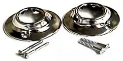 Wal-Rich #0603002 1in Chrome Plated Stamped Steel Shower Bar Flange