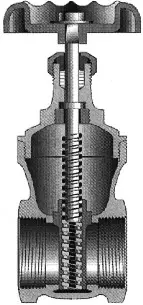 Crane #437 1-1/2" Bronze Gate Valve 150# Non-Rising Stem - FNPT