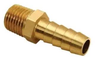 BrassCraft #125-3-2X 3/16" x 1/8" Brass Hose Barb x MIP Adapter