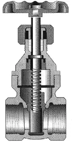 Crane #438 1in Bronze Gate Valve -125# Non-Rising Stem - FNPT