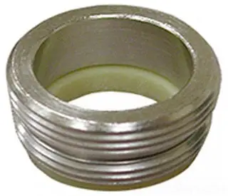 Jones Stephens #A01033 13/16" Male x 55/64" Male Chrome Plated Brass Faucet Adapter