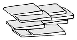 Pasco #234 Hard Plastic Toilet Shims (Pkg of 10)