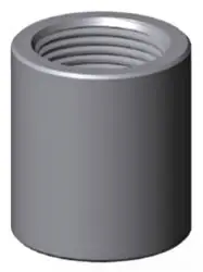 Capitol #11101005 1/2in Black Wrought Steel Merchant Coupling