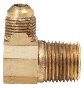BrassCraft #49-5-4 5/16in x 1/4in Brass 90° Flare Male Reducing Elbow MIP