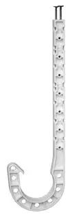 Oatey #33742 3in DWV J-Hook White 7-1/2in - 25 Pack
