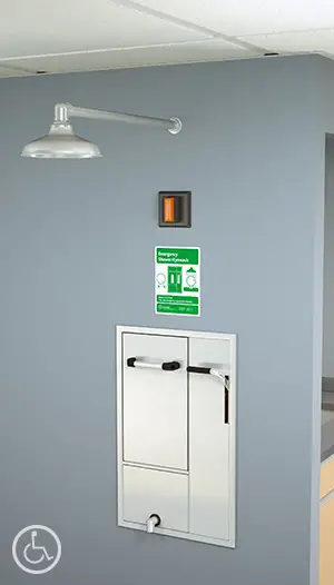 Guardian #GBF-2172 Recessed Barrier-Free Eyewash Station