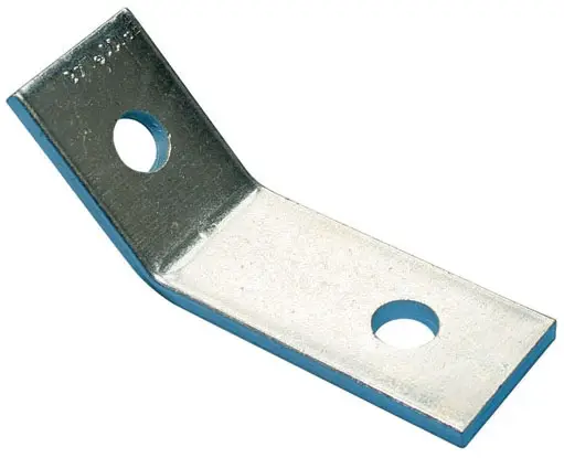 nVent CADDY #L460450EG 2-Hole 45 Degree Angle Brace Electrogalvanized