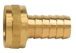 BrassCraft #HU126-10-12X 3/4in x 5/8in Brass Female Hose Swivel Barbed Adapter Rough