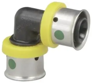 Viega #49240 3/4in Polymer PEX Press 90° Elbow - Smart Connect