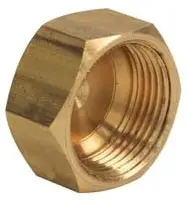 BrassCraft #61CP-6X 3/8in Brass Compression Cap - Rough