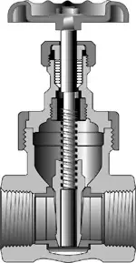 Crane #636E 1/2" Bronze Gate Valve 300# Non-Rising Stem - FNPT