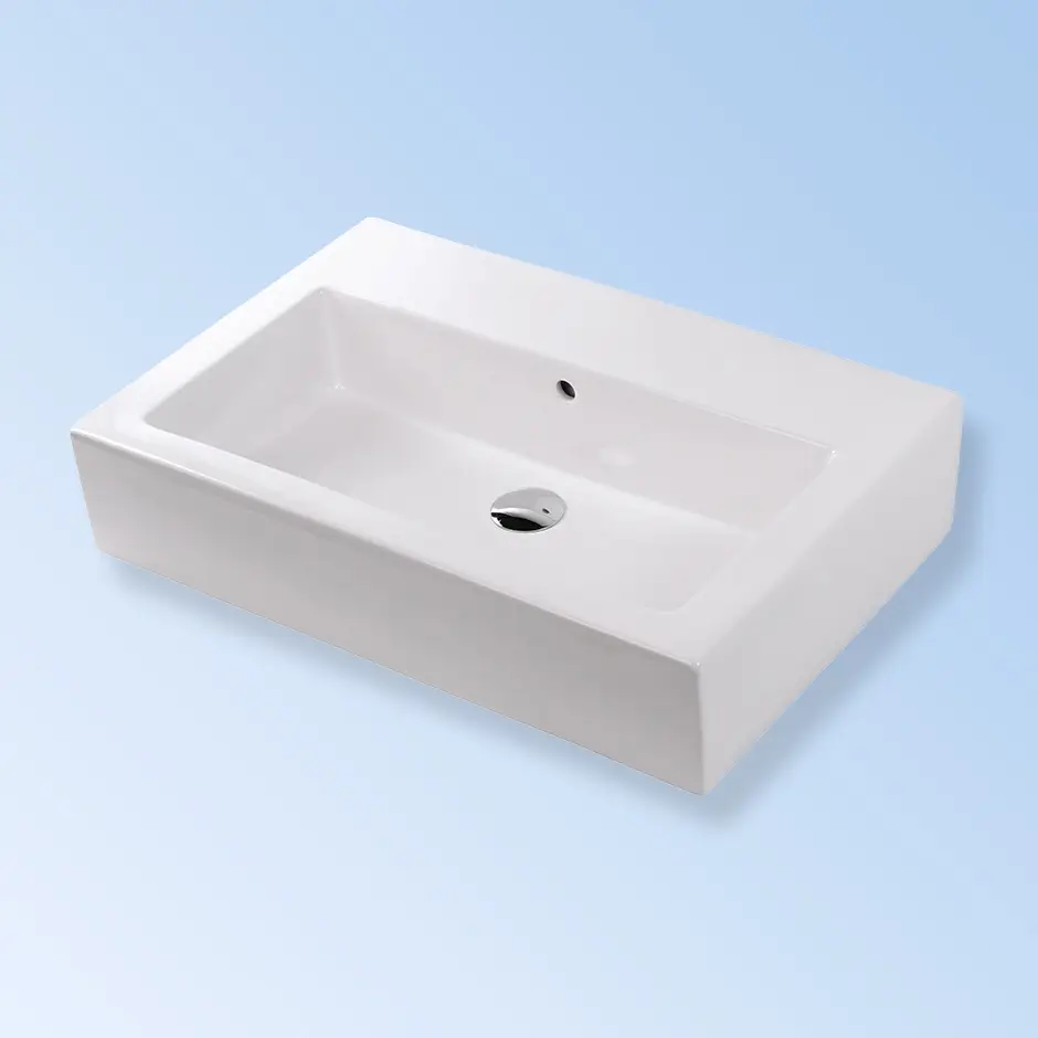 Lacava #5468-001-01 White Lavatory Single Hole Sink