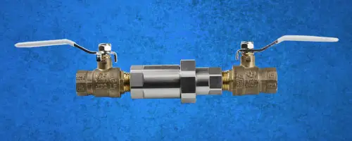 Circuit Solver #CSUA-1/2-110-CV1-PP 1/2in Thermostatic Balancing Valve 110°F - Union Angle w/ Check Valve
