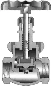 Crane #7TF 3/8" Bronze Globe Valve 150# Rising Stem - FNPT