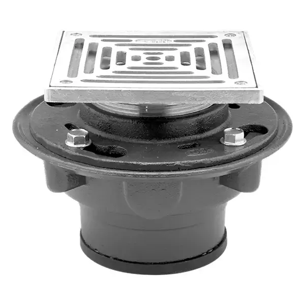 Zurn #ZS415-2NH-5SS 2in Cast Iron Floor Drain 304SS No-Hub
