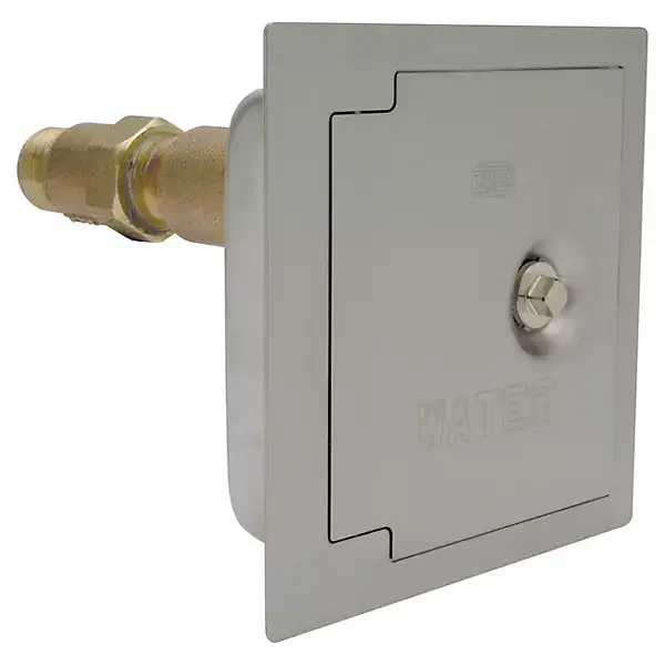Zurn #Z1320XL-3/4X10 10in Frost Free Enclosed Wall Hydrant Stainless Steel Box - 1/2in