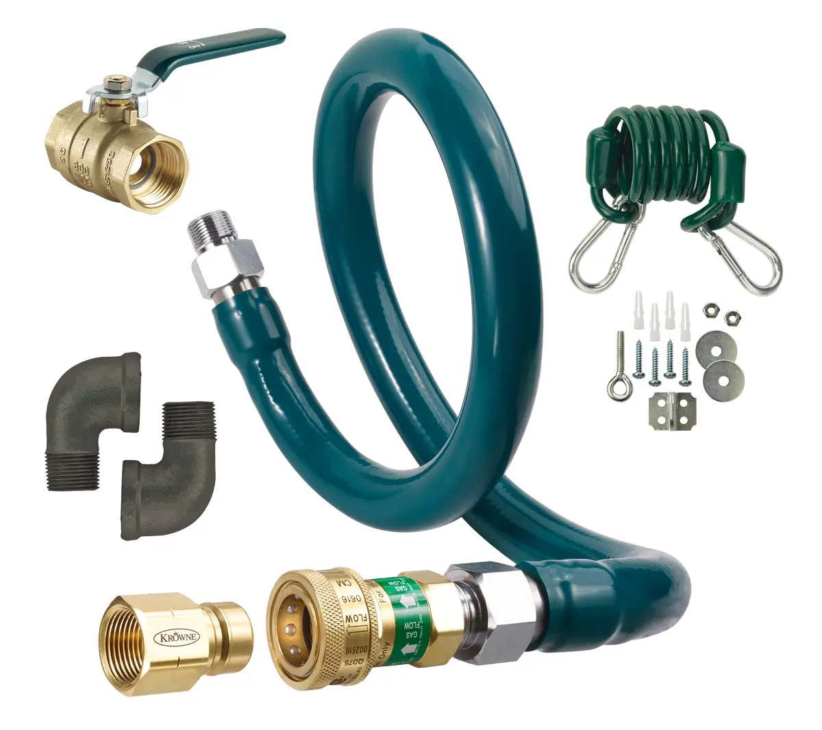 Krowne #M7548K 3/4in x 48in Royal Series Complete Gas Hose Connector