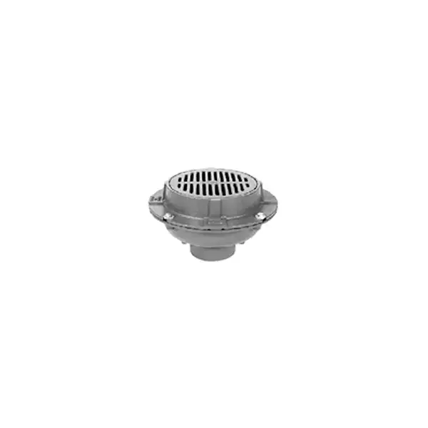 Zurn #Z550-2NH-P-Y 2in NH Floor Drain 9in Round DI Medium Duty Top