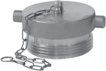 Dixon #FP250F 2-1/2" Fire Hose Brass Plug with Chain