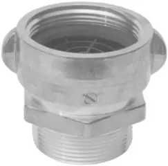 Dixon #SM150F 1-1/2" x 1-1/2" Fire Hose Brass Male Swivel Adapter with Pin Lugs