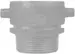Dixon #SM250F 2-1/2" x 2-1/2" Fire Hose Brass Male Swivel Adapter with Pin Lugs