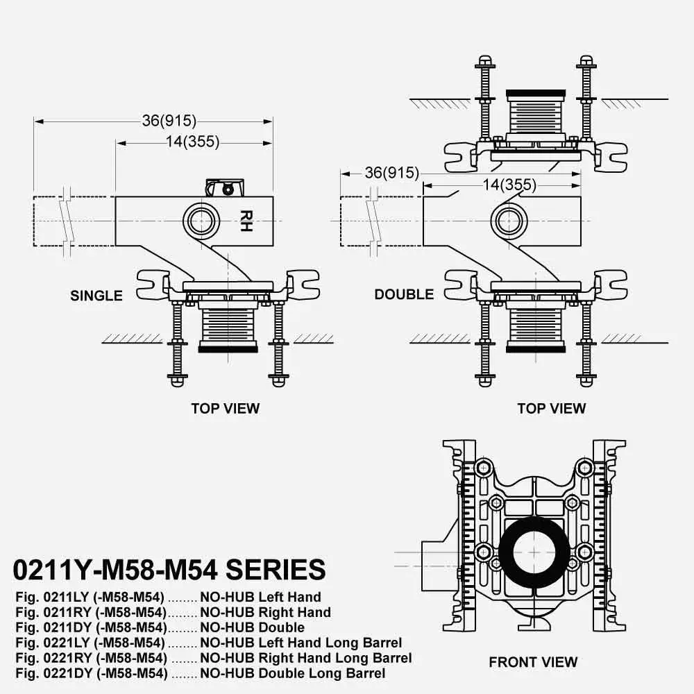 Jay R. Smith #0211TL-M58-M54 Trim Kit for M54/58 Series
